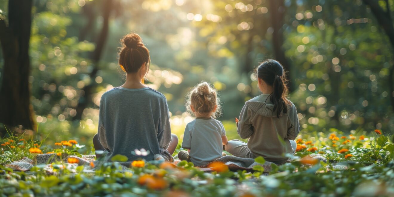Mindfulness en familia en plena naturaleza